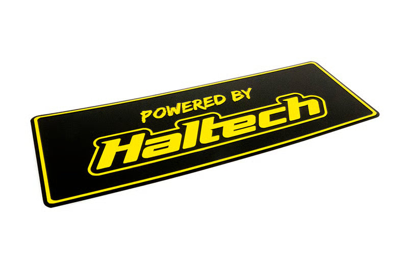 Haltech Powered By Haltech Vanity Plate Length: 380mm x 140mm