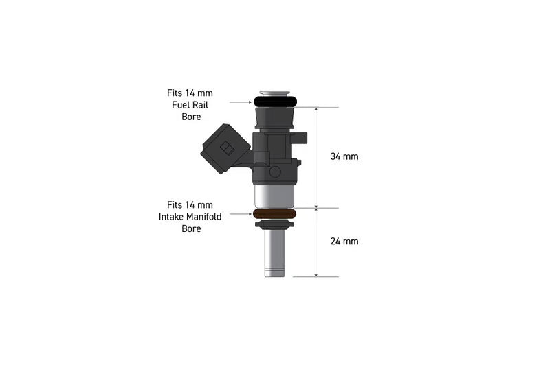 Haltech Bosch 980cc injectors - Flowmatched set of 6 (0280158040)