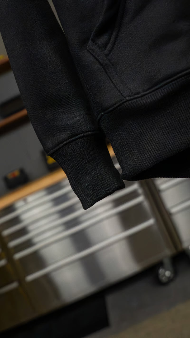 Haltech Classic Hoodie - Black & White