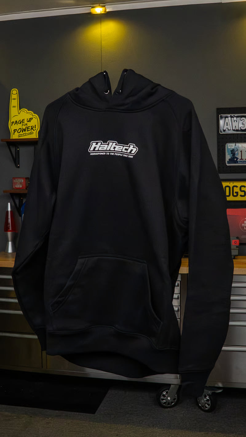 Haltech Classic Hoodie - Black & White