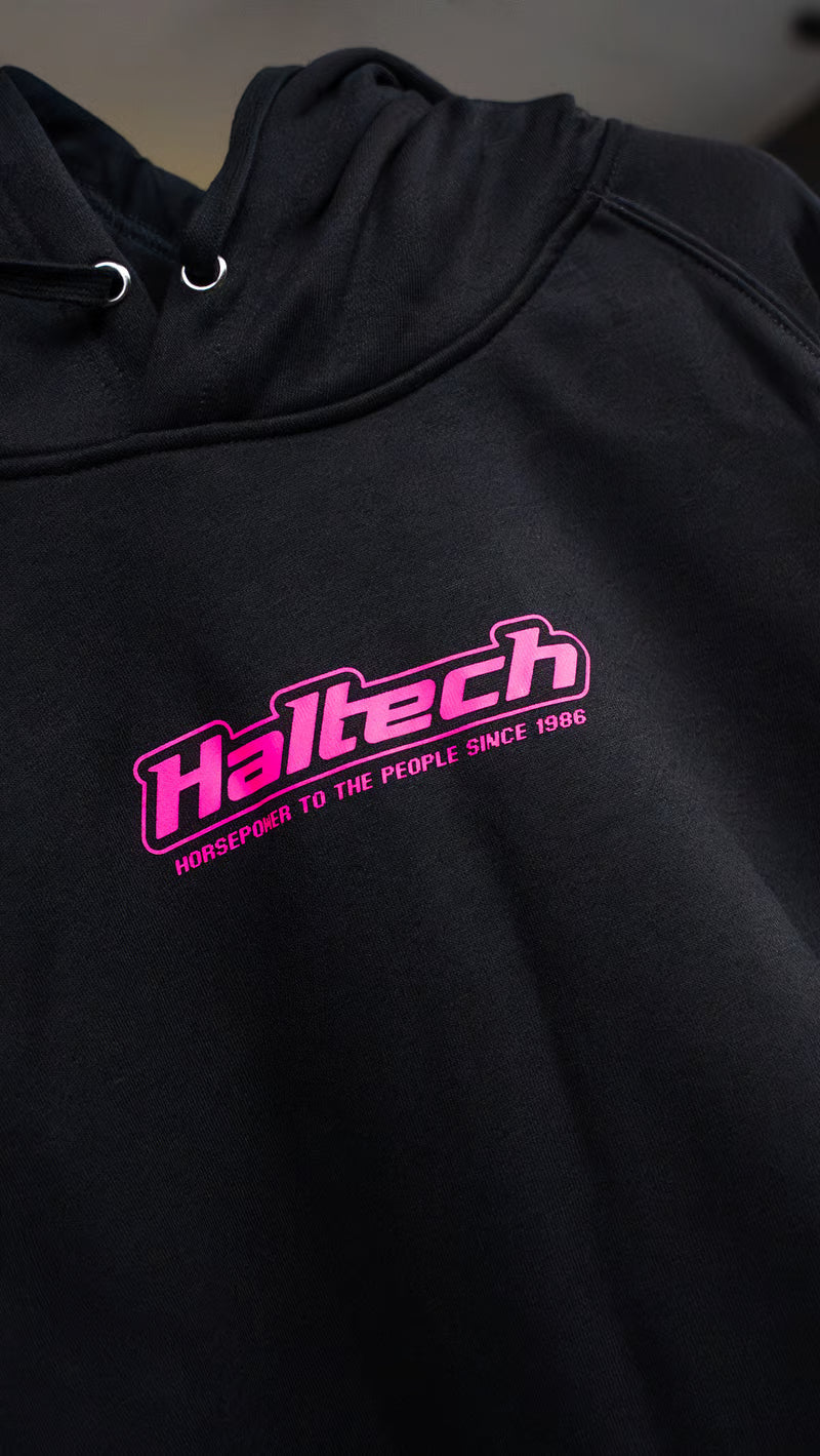 Haltech Classic Hoodie - Black & Pink