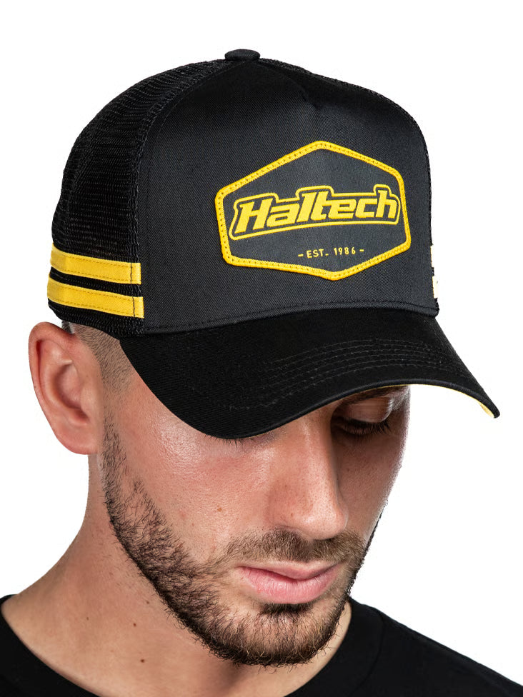 Haltech Snapback Cap - Black & Yellow