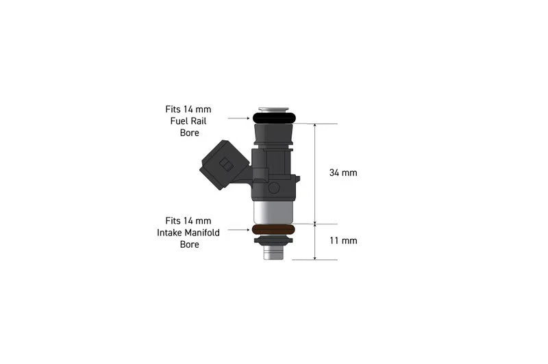 Haltech Bosch 1462cc injectors - Flowmatched set of 4 (0280158333)